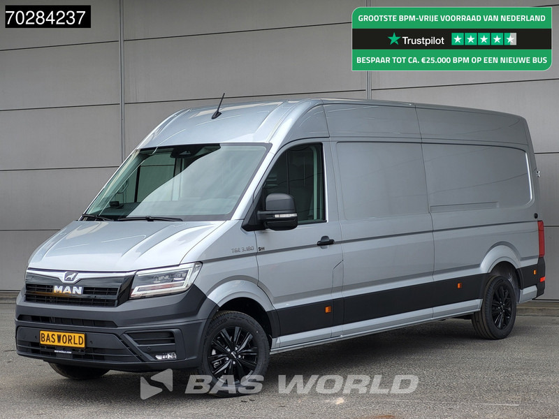 MAN TGE 3.180 Automaat 2025 Facelift L4H3 Trekhaak LED ACC Navi Airco Camera Parkeersensoren Euro6 L3H2 15m3 Airco Trekhaak - Furgão: foto 1 MAN TGE 3.180 Automaat 2025 Facelift L4H3 Trekhaak LED ACC Navi Airco Camera Parkeersensoren Euro6 L3H2 15m3 Airco Trekhaak - Furgão: foto 1