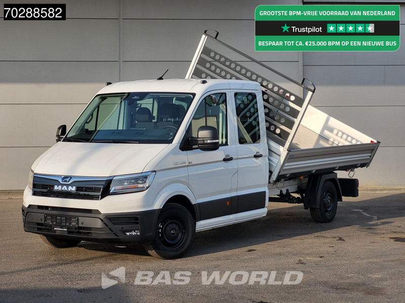 MAN TGE 3.180 Driezijdige Kipper Automaat Dubbel Cabine 2025 Facelift 180PK Trekhaak LED Navi ACC Airco Cruise Euro6 Kipper Tippe Benne Kieper - Carrinha basculante: foto 1 MAN TGE 3.180 Driezijdige Kipper Automaat Dubbel Cabine 2025 Facelift 180PK Trekhaak LED Navi ACC Airco Cruise Euro6 Kipper Tippe Benne Kieper - Carrinha basculante: foto 1