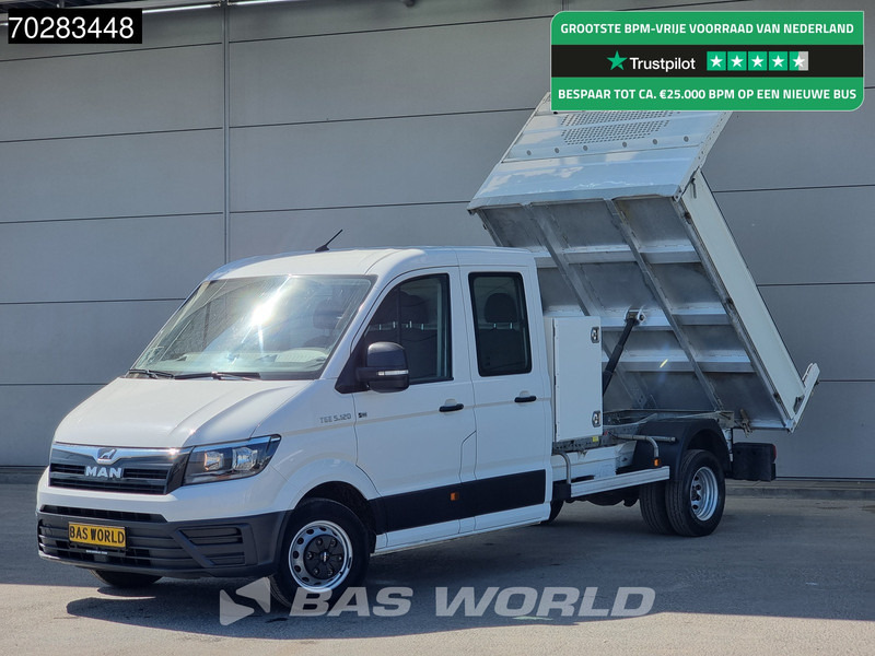 MAN TGE 5.120 Open Laadbak met Kist Dubbel Cabine Dubbellucht 3,5t Trekhaak Navi Airco Cruise Camera Pritsche Pickup Open Box m3 Airco Dubbel - Carrinha de caixa aberta: foto 1 MAN TGE 5.120 Open Laadbak met Kist Dubbel Cabine Dubbellucht 3,5t Trekhaak Navi Airco Cruise Camera Pritsche Pickup Open Box m3 Airco Dubbel - Carrinha de caixa aberta: foto 1