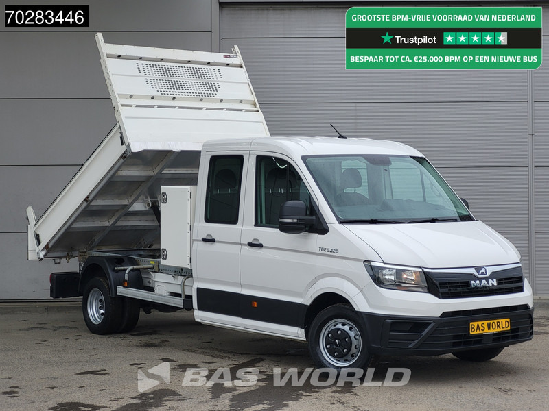 MAN TGE 5.120 Open Laadbak met Kist Dubbel Cabine Dubbellucht 3,5t Trekhaak Navi Airco Cruise Euro6 Pritsche Open Box Pickup Airco Dubbel cabi - Carrinha de caixa aberta: foto 1 MAN TGE 5.120 Open Laadbak met Kist Dubbel Cabine Dubbellucht 3,5t Trekhaak Navi Airco Cruise Euro6 Pritsche Open Box Pickup Airco Dubbel cabi - Carrinha de caixa aberta: foto 1