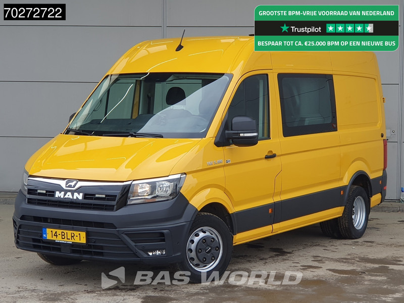 MAN TGE 5.180 Automaat Dubbel Cabine Dubbellucht Werkplaatsinrichting Trekhaak Omvormer Camera Parkeersensoren Airco Cruise L2H2 8m3 Airco Dub - Furgão: foto 1 MAN TGE 5.180 Automaat Dubbel Cabine Dubbellucht Werkplaatsinrichting Trekhaak Omvormer Camera Parkeersensoren Airco Cruise L2H2 8m3 Airco Dub - Furgão: foto 1