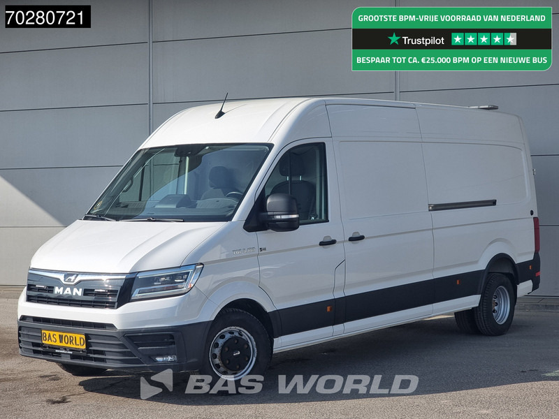MAN TGE 5.180 Automaat Dubbellucht 2x Schuifdeur L4H3 LED 3,5t Trekhaak Navi Airco Cruise Camera Euro6 L3H2 15m3 Airco Trekhaak Cruise control - Furgão: foto 1 MAN TGE 5.180 Automaat Dubbellucht 2x Schuifdeur L4H3 LED 3,5t Trekhaak Navi Airco Cruise Camera Euro6 L3H2 15m3 Airco Trekhaak Cruise control - Furgão: foto 1
