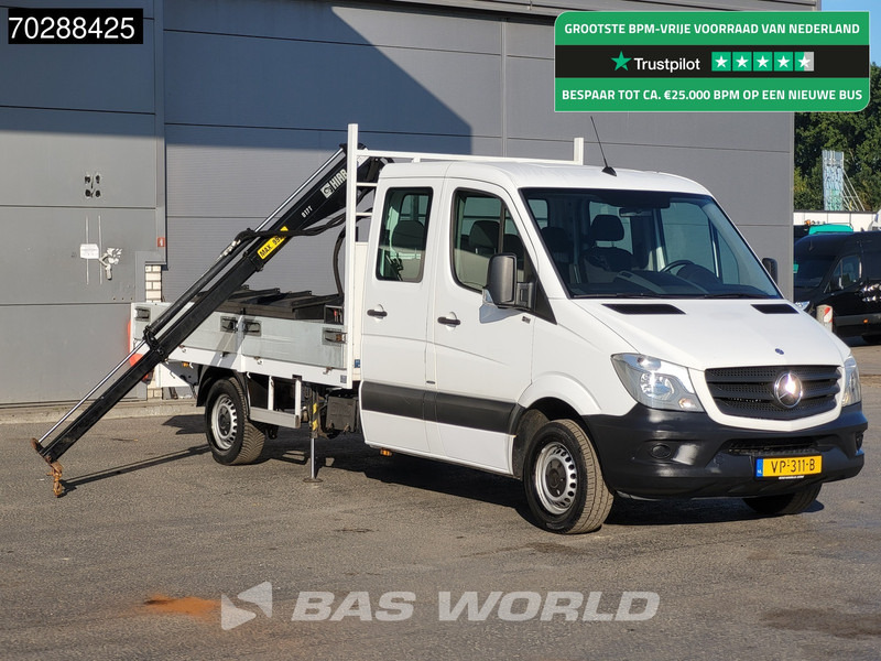 Mercedes-Benz Sprinter 310 CDI Euro6 Automaat Open laadbak Kraanwagen HIAB 017T-2 Navi Airco Euro6 Kraan Crane Kranwagen Pickup Pritsche Airco - Carrinha de caixa aberta: foto 1 Mercedes-Benz Sprinter 310 CDI Euro6 Automaat Open laadbak Kraanwagen HIAB 017T-2 Navi Airco Euro6 Kraan Crane Kranwagen Pickup Pritsche Airco - Carrinha de caixa aberta: foto 1