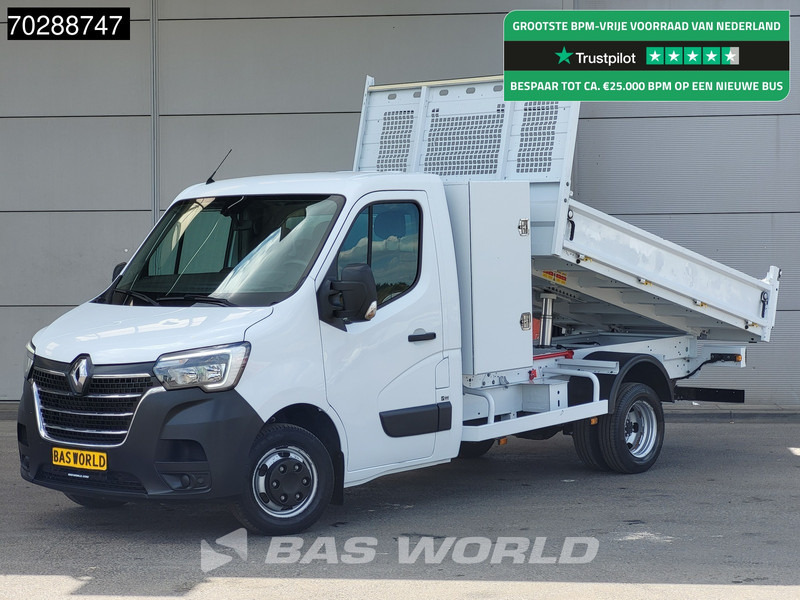 Renault Master 130pk Kipper met Kist Dubbellucht 3,5t Trekhaak LED Airco Cruise Euro6 Kieper Tipper Benne 2m3 Airco Trekhaak Cruise control - Carrinha basculante: foto 1 Renault Master 130pk Kipper met Kist Dubbellucht 3,5t Trekhaak LED Airco Cruise Euro6 Kieper Tipper Benne 2m3 Airco Trekhaak Cruise control - Carrinha basculante: foto 1