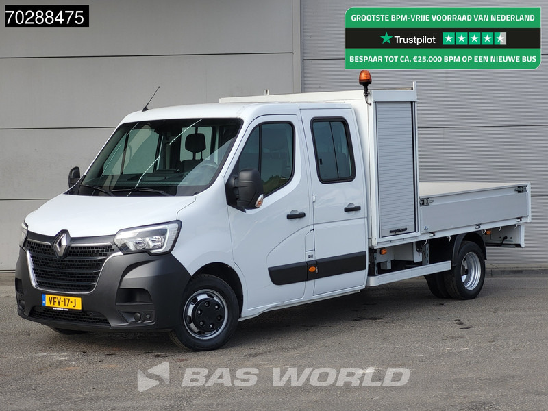 Renault Master 145PK Open Laadbak Dubbellucht 3,5t Trekhaak LED Airco Cruise Standkachel Euro6 Pritsche Pickup Open Box Airco Trekhaak Cruise control - Carrinha de caixa aberta: foto 1 Renault Master 145PK Open Laadbak Dubbellucht 3,5t Trekhaak LED Airco Cruise Standkachel Euro6 Pritsche Pickup Open Box Airco Trekhaak Cruise control - Carrinha de caixa aberta: foto 1