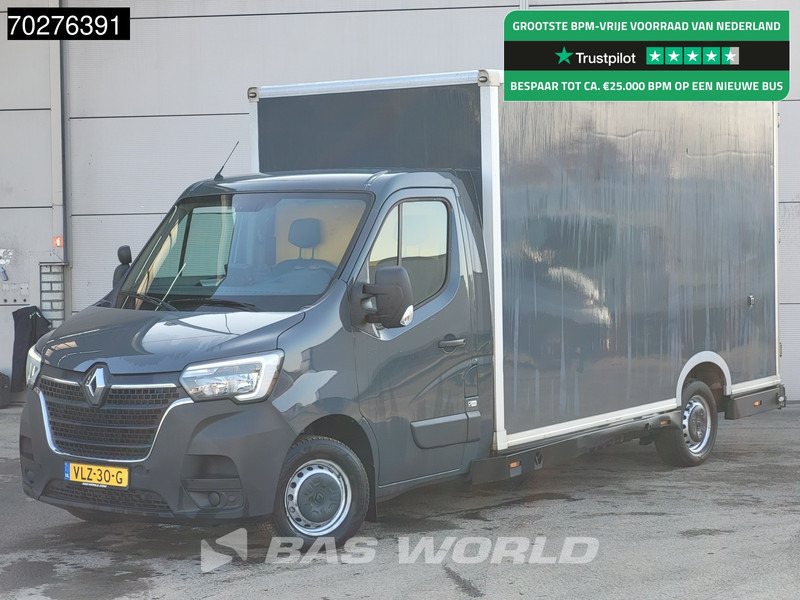 Carrinha de contentor Renault Master 150PK Bakwagen Airco Cruise Luchtvering Meubelbak Plancher Verkoopwagen Foodtruck Paardenwagen 17m3 Airco Cruise control: foto 1