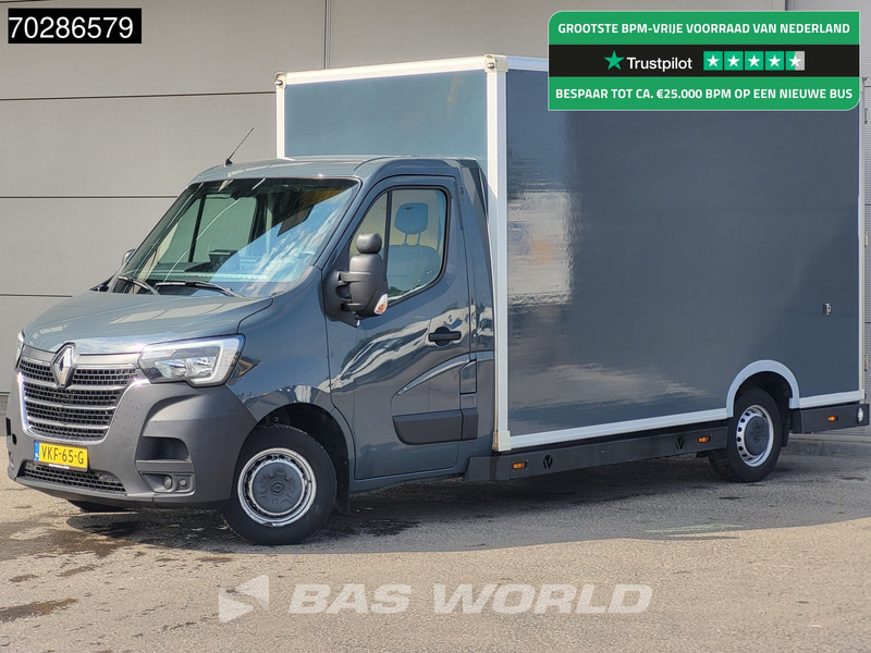 Renault Master 150PK Bakwagen Airco Cruise Luchtvering Meubelbak Plancher Verkoopwagen Foodtruck Paardenwagen 18m3 Airco Cruise control - Carrinha de contentor: foto 1 Renault Master 150PK Bakwagen Airco Cruise Luchtvering Meubelbak Plancher Verkoopwagen Foodtruck Paardenwagen 18m3 Airco Cruise control - Carrinha de contentor: foto 1
