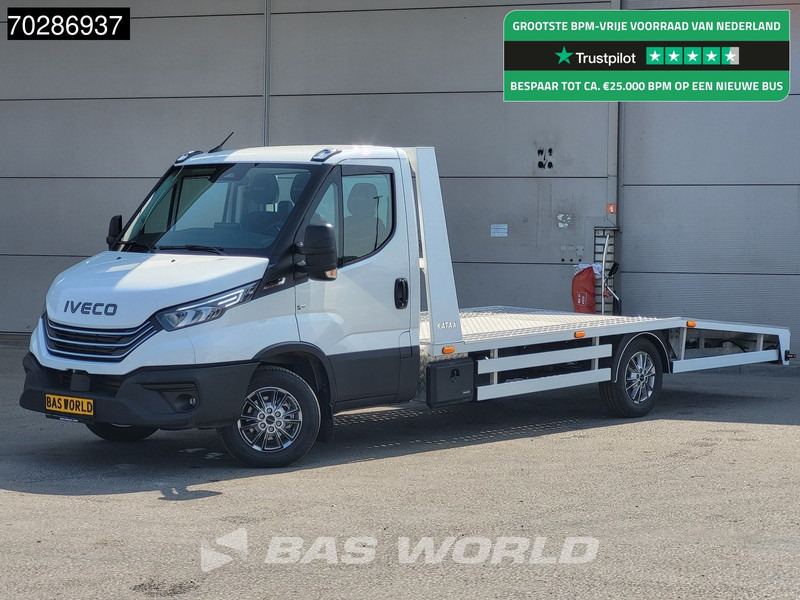 Iveco Daily 35S18 Automaat Autotransporter 3,5t Trekhaak Navi Airco LED ACC Euro6 Oprijwagen Cartransporter Trekhaak - Veículo comercial: foto 1 Iveco Daily 35S18 Automaat Autotransporter 3,5t Trekhaak Navi Airco LED ACC Euro6 Oprijwagen Cartransporter Trekhaak - Veículo comercial: foto 1