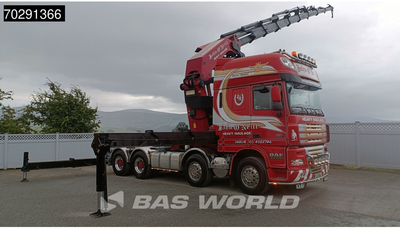 DAF XF105.510 XF 8X4 Palfinger PK150.002 9x Extensions Winch Big-Axle Euro 5 Kran Crane - Camião de caixa aberta/ Plataforma, Camião grua: foto 5 DAF XF105.510 XF 8X4 Palfinger PK150.002 9x Extensions Winch Big-Axle Euro 5 Kran Crane - Camião de caixa aberta/ Plataforma, Camião grua: foto 5