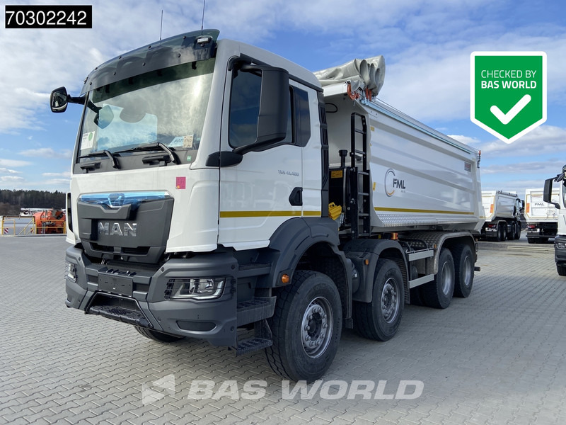MAN TGS 41.400 8X4 20m3 KH Kipper Tarpaulin Automatic Big-Axle EURO 2 - Camião basculante: foto 1 MAN TGS 41.400 8X4 20m3 KH Kipper Tarpaulin Automatic Big-Axle EURO 2 - Camião basculante: foto 1