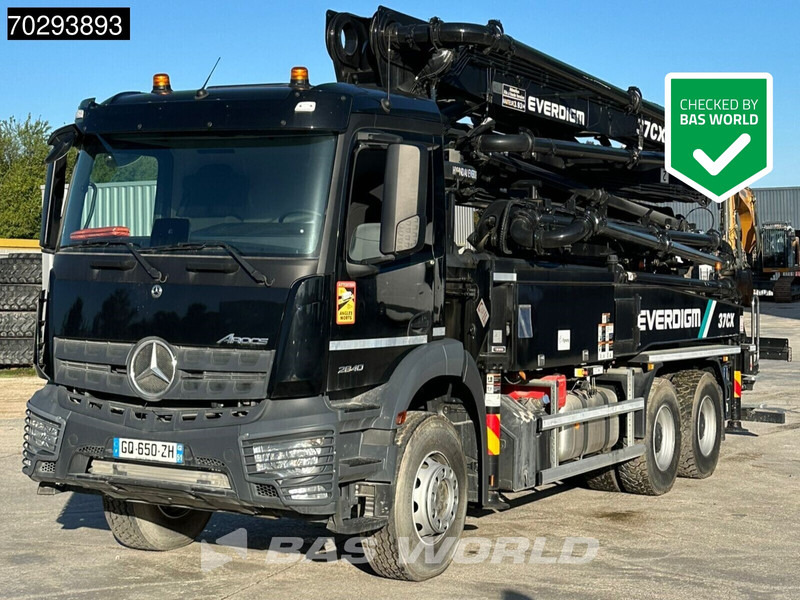 Mercedes-Benz Arocs 2840 Arocs 6X4 NEW! Everdigm 37CX-5 concrete pump Steel Suspension Automatic Euro 6 - Autobomba de betão: foto 1 Mercedes-Benz Arocs 2840 Arocs 6X4 NEW! Everdigm 37CX-5 concrete pump Steel Suspension Automatic Euro 6 - Autobomba de betão: foto 1