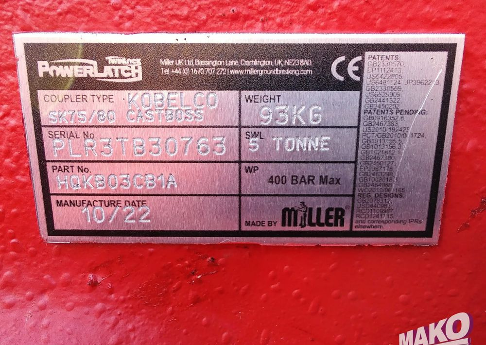 NOWE Szybkozłącze hydrauliczne TwinLock Miller fi 60 (Nieużywane) - Equipamento por Máquina de construção: foto 5 NOWE Szybkozłącze hydrauliczne TwinLock Miller fi 60 (Nieużywane) - Equipamento por Máquina de construção: foto 5