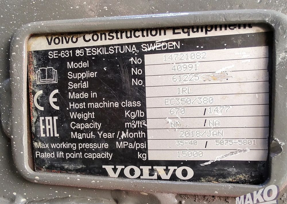 NOWE Szybkozłącze hydrauliczne Volvo Miller fi 110 100 - Equipamento por Máquina de construção: foto 5 NOWE Szybkozłącze hydrauliczne Volvo Miller fi 110 100 - Equipamento por Máquina de construção: foto 5