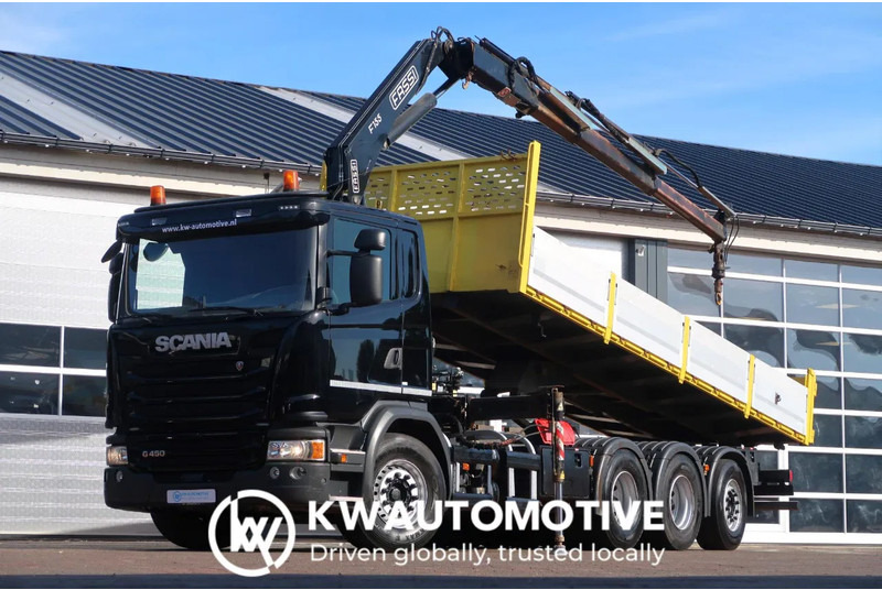 Scania G450 8X4/ FASSI 15 TON CRANE/ EURO 6/ FULL AIR - Camião grua: foto 1 Scania G450 8X4/ FASSI 15 TON CRANE/ EURO 6/ FULL AIR - Camião grua: foto 1