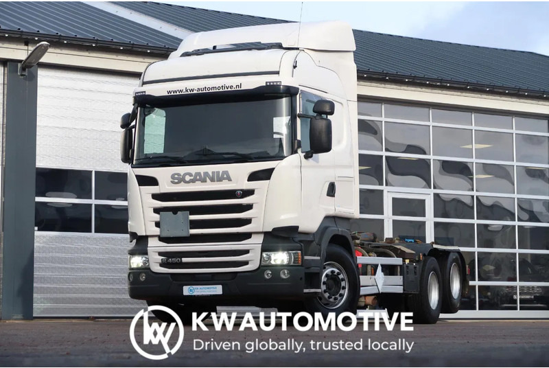 Scania R450 6X2/ HOOKLIFT 20T/ RETARDER/ LIFT/ - Camião com sistema de cabo: foto 1 Scania R450 6X2/ HOOKLIFT 20T/ RETARDER/ LIFT/ - Camião com sistema de cabo: foto 1