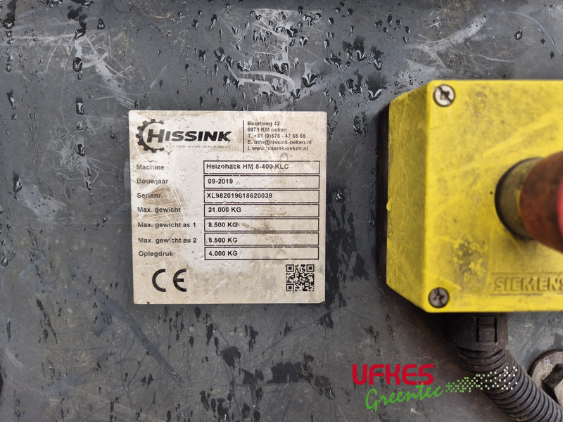 Estilhaçadora de madeira Heizohack HM 8-400 KLC chipper combi: foto 11