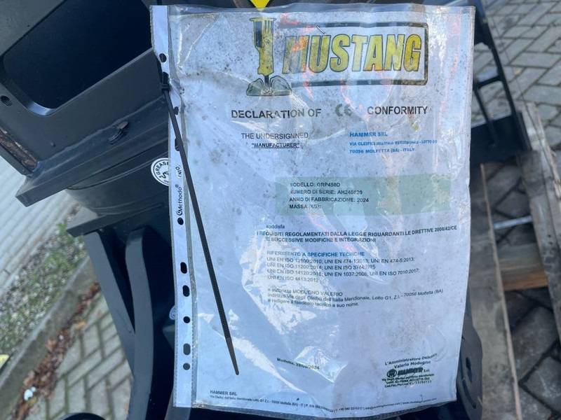 Garra por Máquina de construção Mustang GRP 450 D 2024 Unused: foto 6