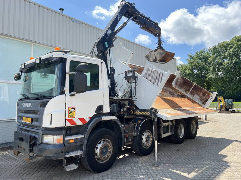 Scania P 400 8X4 KIPPER 2010 + HIAB Crane EURO 5 - Camião basculante, Camião grua: foto 4 Scania P 400 8X4 KIPPER 2010 + HIAB Crane EURO 5 - Camião basculante, Camião grua: foto 4