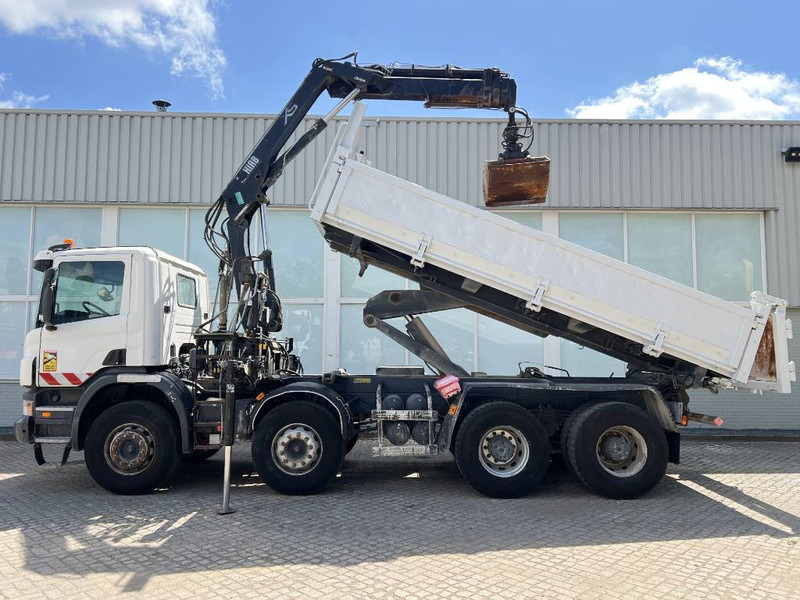 Scania P 400 8X4 KIPPER 2010 + HIAB Crane EURO 5 - Camião basculante, Camião grua: foto 2 Scania P 400 8X4 KIPPER 2010 + HIAB Crane EURO 5 - Camião basculante, Camião grua: foto 2