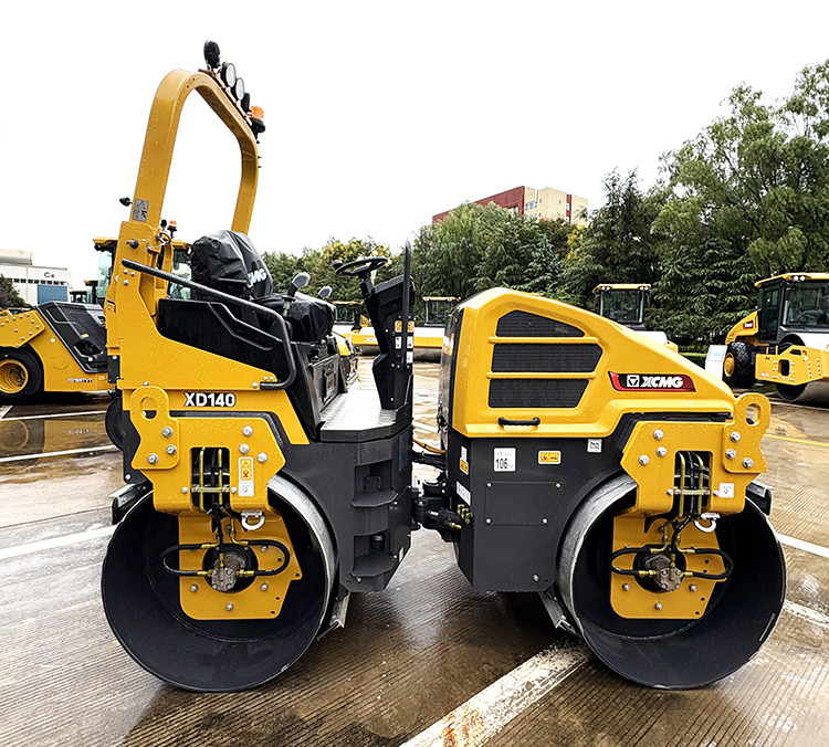 Compactador pequeno de asfalto XCMG official XD140 4 ton mini light road roller price: foto 8