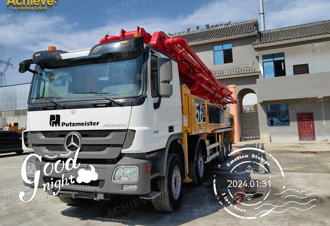 Autobomba de betão Putzmeister Putzmeister  M56-4RZ Actros 4141Mercedes-Benz Concrete pump truck 【ACHIEVE】TOP CONDITION!!!: foto 13
