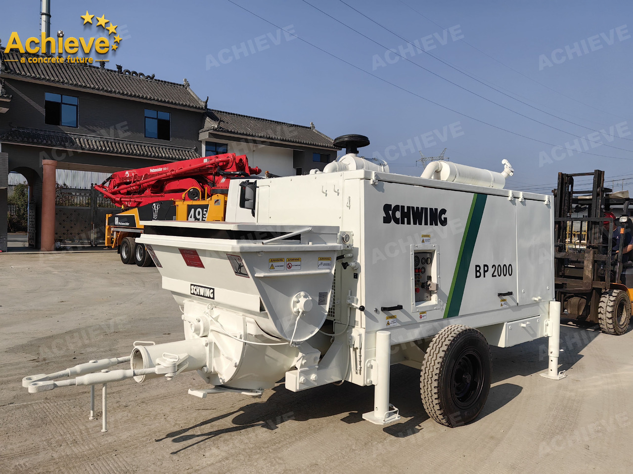 Schwing BP2000 5000kg 2008 Concrete Pump With Brand New High Quality 【ACHIEVE】 TOP CONDITION!!! - Bomba de betão estacionária: foto 2 Schwing BP2000 5000kg 2008 Concrete Pump With Brand New High Quality 【ACHIEVE】 TOP CONDITION!!! - Bomba de betão estacionária: foto 2
