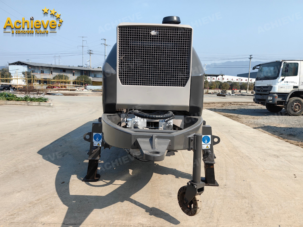 Bomba de betão estacionária Zoomlion 2022 Zoomlion HBT 90.18.186RSU hydraulic Concrete Trailer Pump in China【ACHIEVE】TOP CONDITION!!!: foto 7