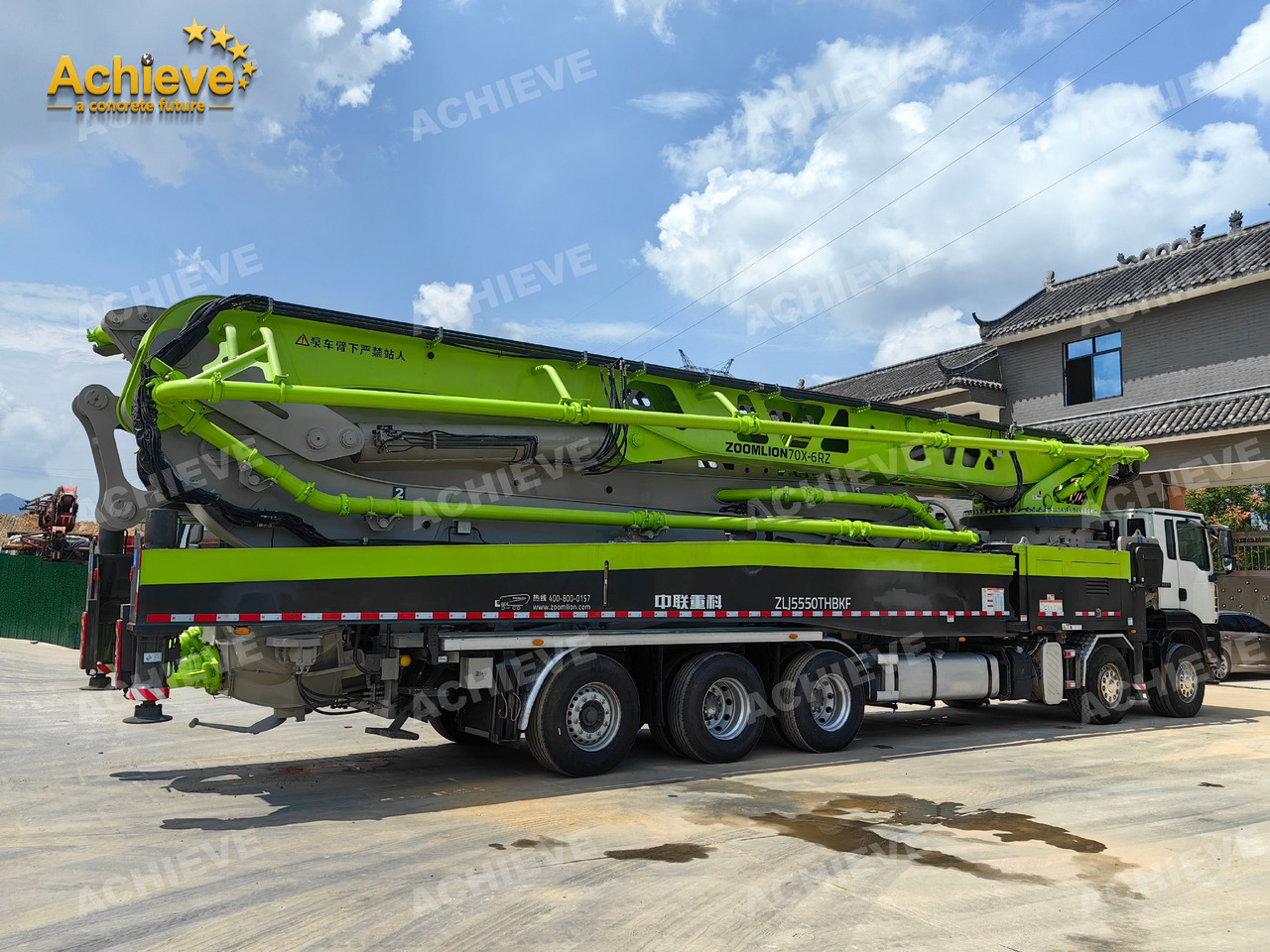 Zoomlion Zoomlion 70M 70X-6RZ Concrete pump truck ACTROS 4141 【ACHIEVE】TOP CONDITION!!! - Autobomba de betão: foto 5 Zoomlion Zoomlion 70M 70X-6RZ Concrete pump truck ACTROS 4141 【ACHIEVE】TOP CONDITION!!! - Autobomba de betão: foto 5