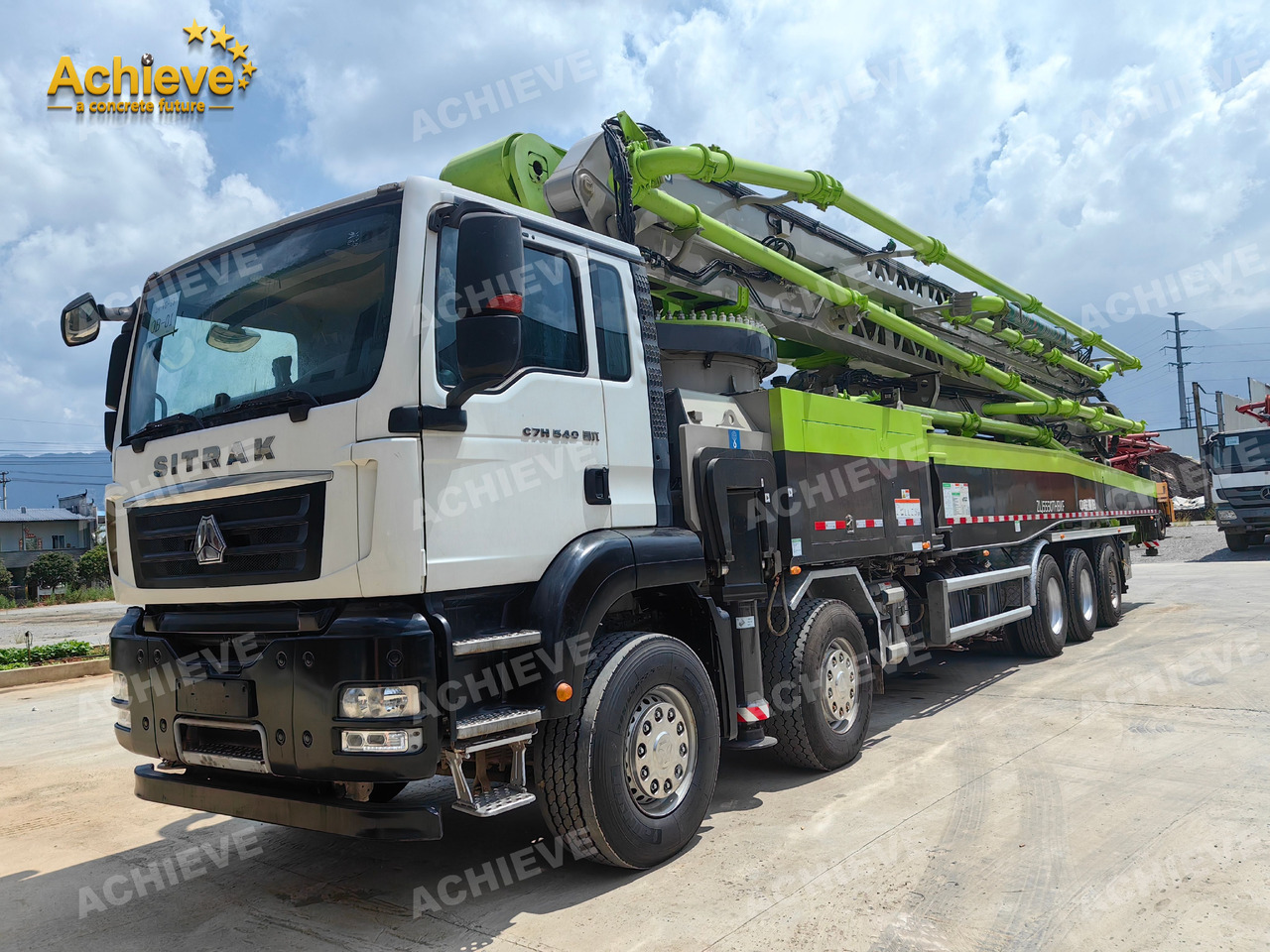 Zoomlion Zoomlion 70M 70X-6RZ Concrete pump truck ACTROS 4141 【ACHIEVE】TOP CONDITION!!! - Autobomba de betão: foto 2 Zoomlion Zoomlion 70M 70X-6RZ Concrete pump truck ACTROS 4141 【ACHIEVE】TOP CONDITION!!! - Autobomba de betão: foto 2