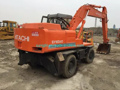 Good Price Tyre Excavator Hitachi 160 Wheel Excavator Original From Japan for Sale - Escavadeira de rodas: foto 1 Good Price Tyre Excavator Hitachi 160 Wheel Excavator Original From Japan for Sale - Escavadeira de rodas: foto 1