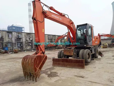 Good Quality Tyre Excavator Hitachi Zx160W Moving by Wheels for Sale - Escavadeira de rodas: foto 1 Good Quality Tyre Excavator Hitachi Zx160W Moving by Wheels for Sale - Escavadeira de rodas: foto 1