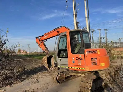 Hitachi 7t Used Zx Zaxis 75 Small Crawler Excavator with Blade - Escavadora de rastos: foto 1 Hitachi 7t Used Zx Zaxis 75 Small Crawler Excavator with Blade - Escavadora de rastos: foto 1