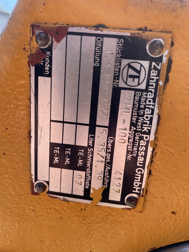 ZF 2HL-100 Z koparki LIEBHERR - Caixa de velocidade: foto 5 ZF 2HL-100 Z koparki LIEBHERR - Caixa de velocidade: foto 5