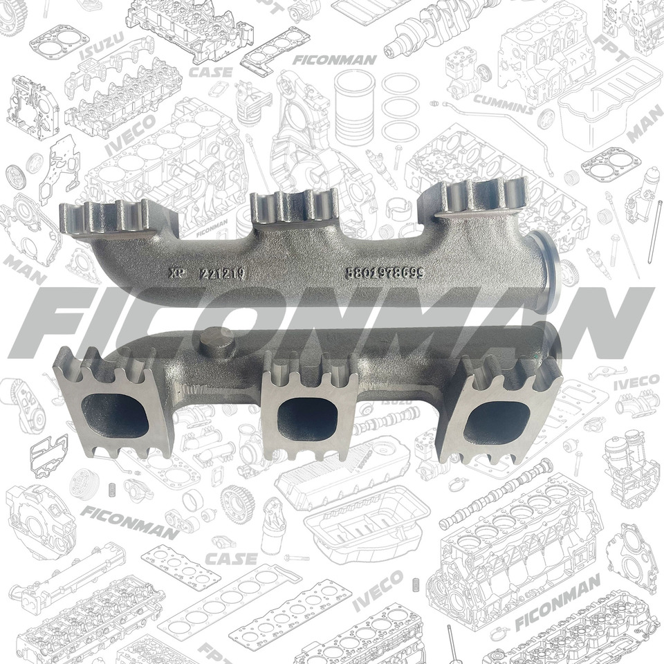 FPT IVECO CASE Cursor9 F2CFE614A*B041/F2CGE614F*V004 5802431166 Exhaust Mainfold 504289341 - Colector de escape por Camião: foto 1 FPT IVECO CASE Cursor9 F2CFE614A*B041/F2CGE614F*V004 5802431166 Exhaust Mainfold 504289341 - Colector de escape por Camião: foto 1
