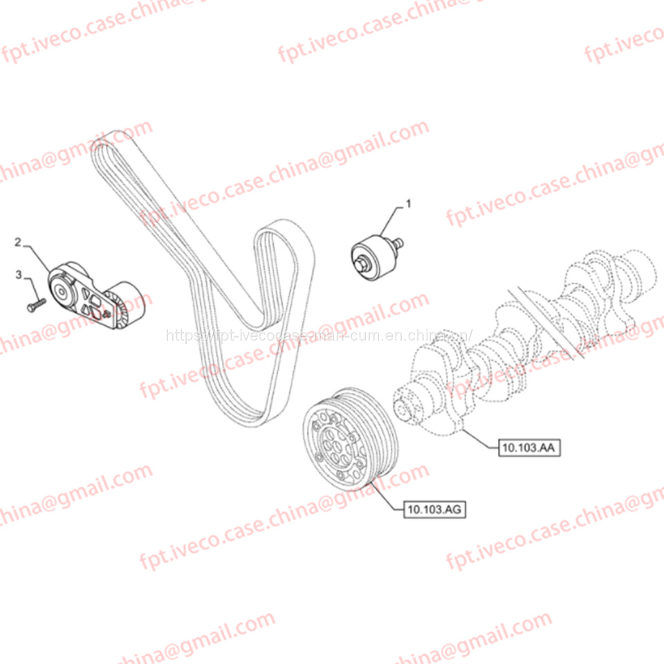 FPT IVECO CASE Cursor9 F2CFE614A*B041/F2CGE614F*V004 5802431166 IDLER504356836 - Motor e peças: foto 3 FPT IVECO CASE Cursor9 F2CFE614A*B041/F2CGE614F*V004 5802431166 IDLER504356836 - Motor e peças: foto 3