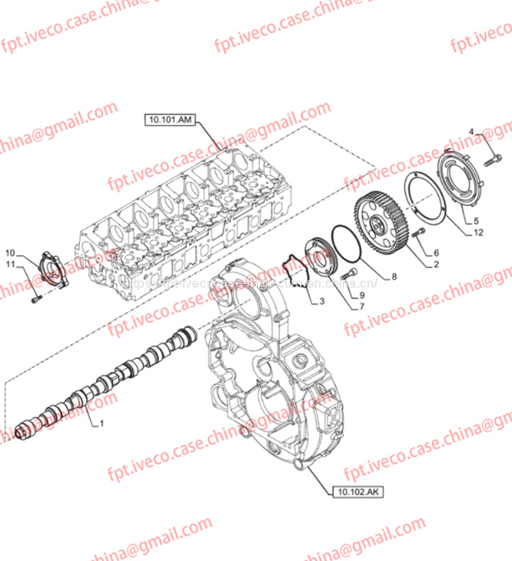 FPT IVECO CASE Cursor9 F2CFE614A*B041/F2CGE614F*V004 5802431166 Timing plate504378920 - Motor e peças: foto 1 FPT IVECO CASE Cursor9 F2CFE614A*B041/F2CGE614F*V004 5802431166 Timing plate504378920 - Motor e peças: foto 1