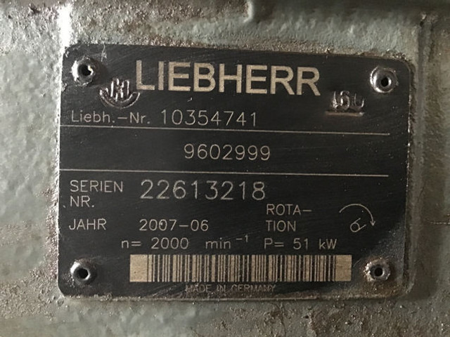 Liebherr A11V075 - Bomba hidráulica: foto 1 Liebherr A11V075 - Bomba hidráulica: foto 1