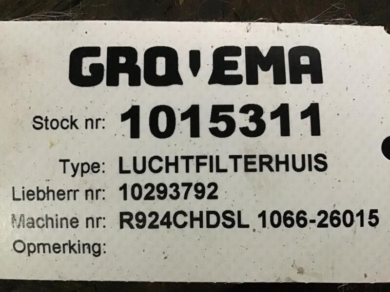 Liebherr Air Filter - Filtro de ar: foto 3 Liebherr Air Filter - Filtro de ar: foto 3