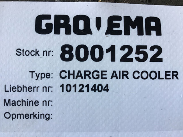 Liebherr Charge Air Cooler - Intercooler: foto 4 Liebherr Charge Air Cooler - Intercooler: foto 4