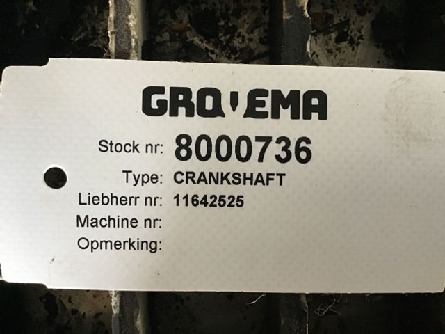 Liebherr Crankshaft - Cambota: foto 4 Liebherr Crankshaft - Cambota: foto 4