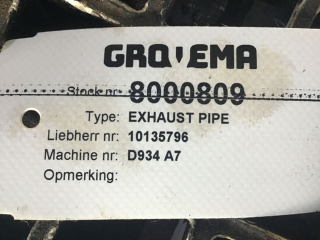 Liebherr Exhaust Pipe - Tubo de escape: foto 4 Liebherr Exhaust Pipe - Tubo de escape: foto 4