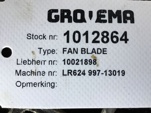 Liebherr Fan Blade - Ventilador: foto 2 Liebherr Fan Blade - Ventilador: foto 2