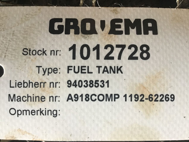 Tanque de combustível Liebherr Fuel Tank: foto 7