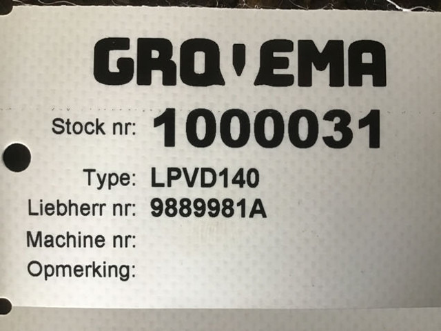 Liebherr LPVD140 / 00.010.562768 / 9889981 - Motor hidráulico: foto 2 Liebherr LPVD140 / 00.010.562768 / 9889981 - Motor hidráulico: foto 2
