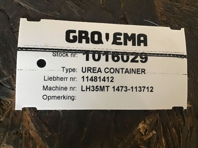 Liebherr Urea Container - Sistema de escape: foto 3 Liebherr Urea Container - Sistema de escape: foto 3