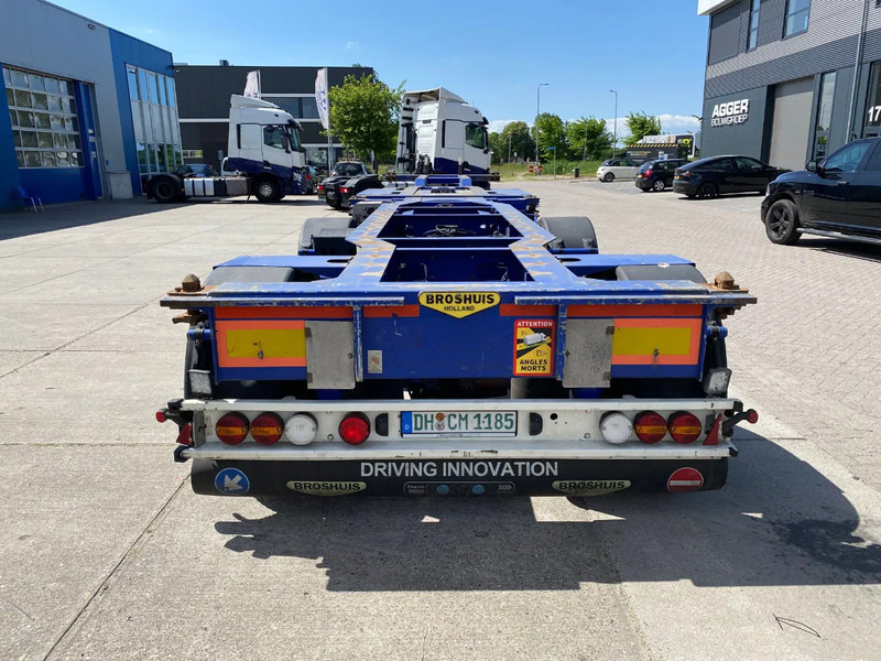 Broshuis 2Connect 2AKCC / 4 Axles / 3x Steering Axle / 2x Lift Axle - Semi-reboque transportador de contêineres/ Caixa móvel: foto 2 Broshuis 2Connect 2AKCC / 4 Axles / 3x Steering Axle / 2x Lift Axle - Semi-reboque transportador de contêineres/ Caixa móvel: foto 2