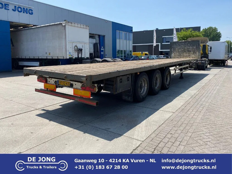 Groenewegen DRO-12-27 / Plateau Trailer / Hard-Wood Floor / BPW + Drum - Semi-reboque plataforma/ Caixa aberta: foto 1 Groenewegen DRO-12-27 / Plateau Trailer / Hard-Wood Floor / BPW + Drum - Semi-reboque plataforma/ Caixa aberta: foto 1