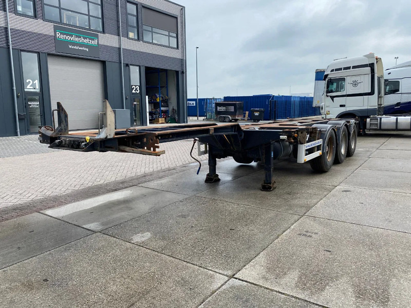 Pacton T3-010 / 3x Extendable / SAF + Drum / 1x lift - Semi-reboque transportador de contêineres/ Caixa móvel: foto 4 Pacton T3-010 / 3x Extendable / SAF + Drum / 1x lift - Semi-reboque transportador de contêineres/ Caixa móvel: foto 4