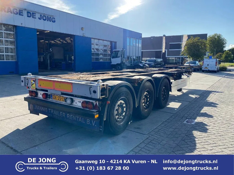 Schmitz Cargobull SCF 24 Chassis / SAF + Disc / 2x Extendable / Lift Axle - Semi-reboque transportador de contêineres/ Caixa móvel: foto 1 Schmitz Cargobull SCF 24 Chassis / SAF + Disc / 2x Extendable / Lift Axle - Semi-reboque transportador de contêineres/ Caixa móvel: foto 1