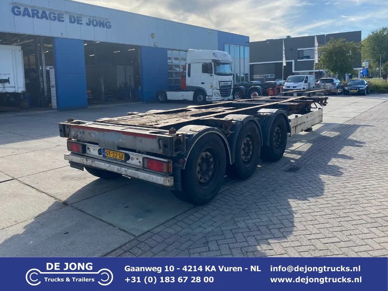 Schmitz Cargobull SCF 24 Chassis / SAF + Disc / 2x Extendable / Lift Axle - Semi-reboque transportador de contêineres/ Caixa móvel: foto 1 Schmitz Cargobull SCF 24 Chassis / SAF + Disc / 2x Extendable / Lift Axle - Semi-reboque transportador de contêineres/ Caixa móvel: foto 1